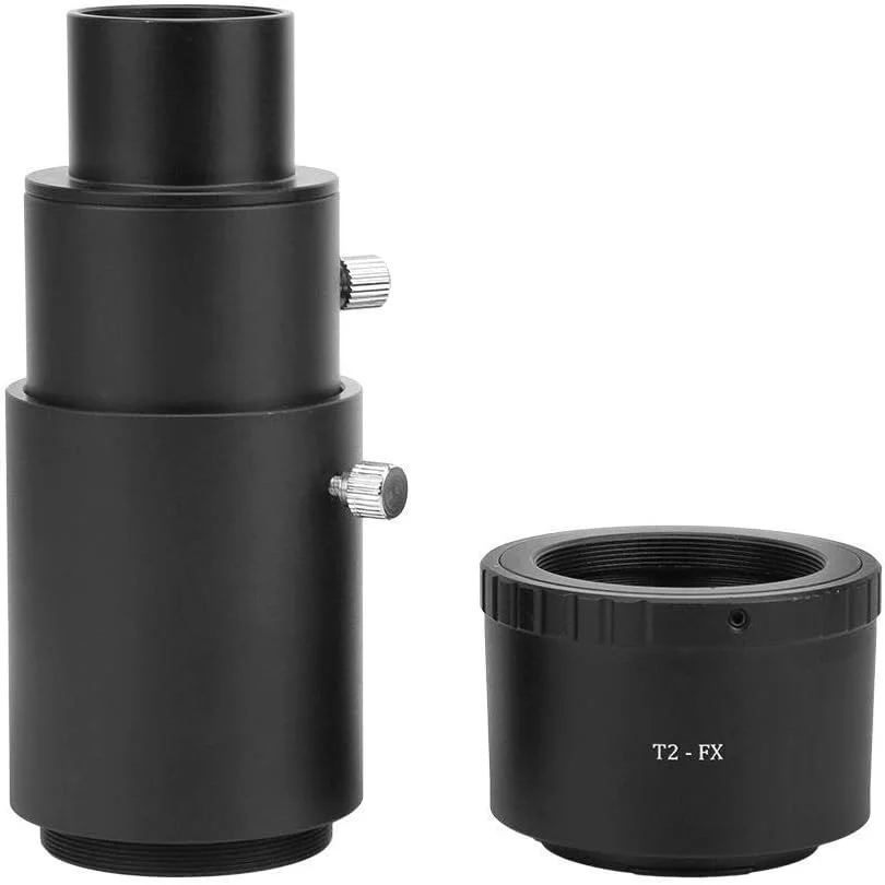 لوله افزایش طول تلسکوپ 1.25 اینچی، حلقه آداپتور تلسکوپ نجومی T2 M42*0.75 جایگزین برای دوربین های بدون آینه نیکون/کانن/سونی/فوجی فیلم/المپوس/سامسونگ