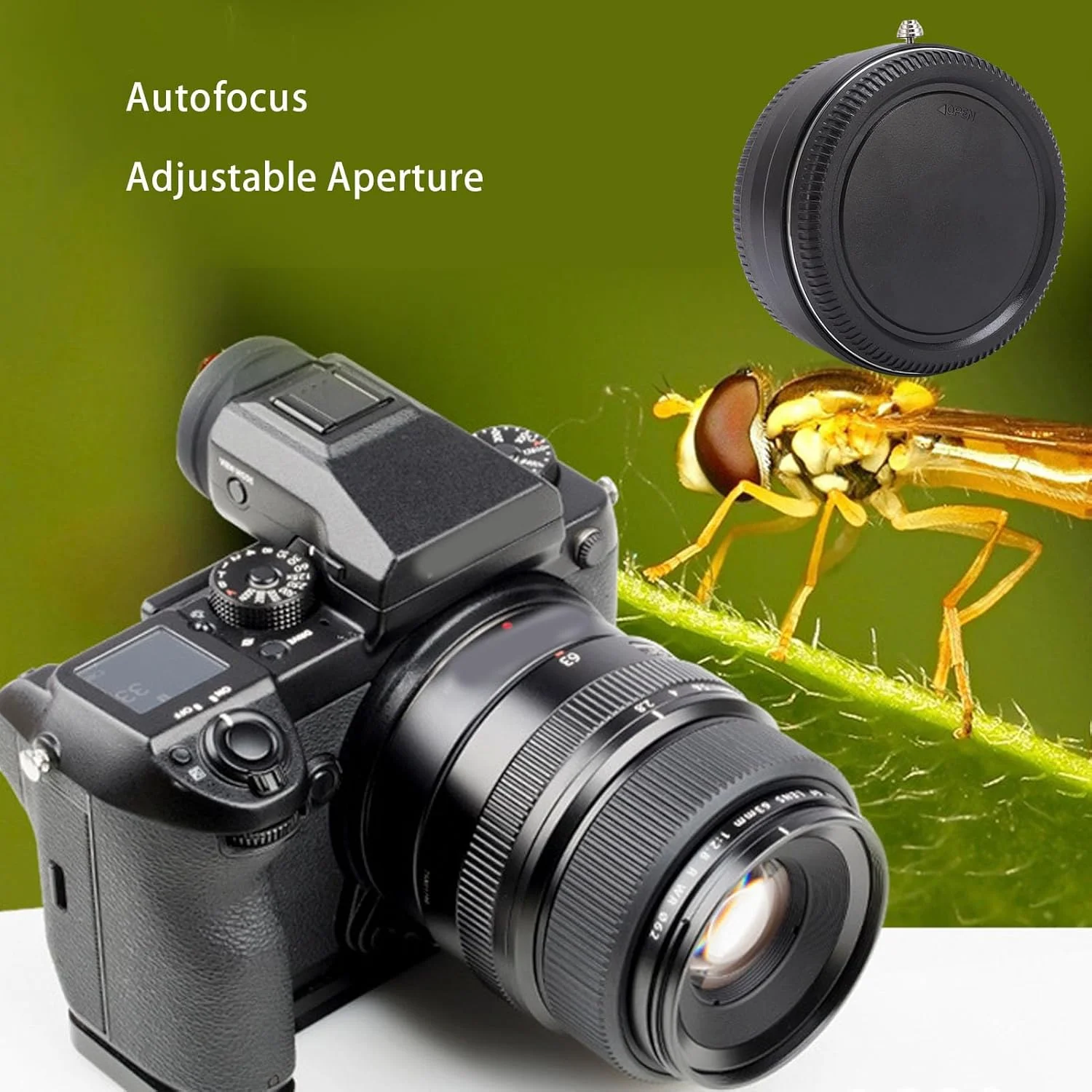 حلقه ماکرو 18 میلی‌متری برای دوربین‌های مانت G با اتصالات مسی برای فوکوس خودکار یکپارچه، سازگار با GFX 100rf، 100SII، 100S، 50SII، ایده‌آل برای علاقه‌مندان به عکاسی ماکرو