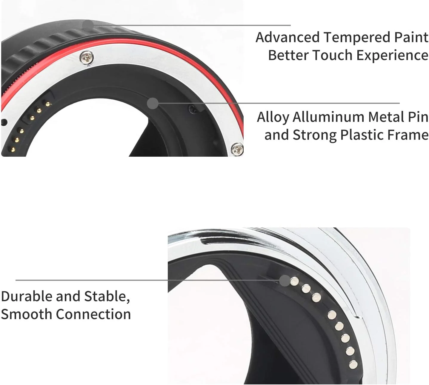 ست لوله های افزایش فاصله ماکرو با فوکوس خودکار SHOOT AF برای دوربین های DSLR کانن EOS EF EF-S مدل های 1100D 700D 650D 600D 550D 500D 450D 400D 350D 300D 100D 70D (13mm 21mm 31mm)