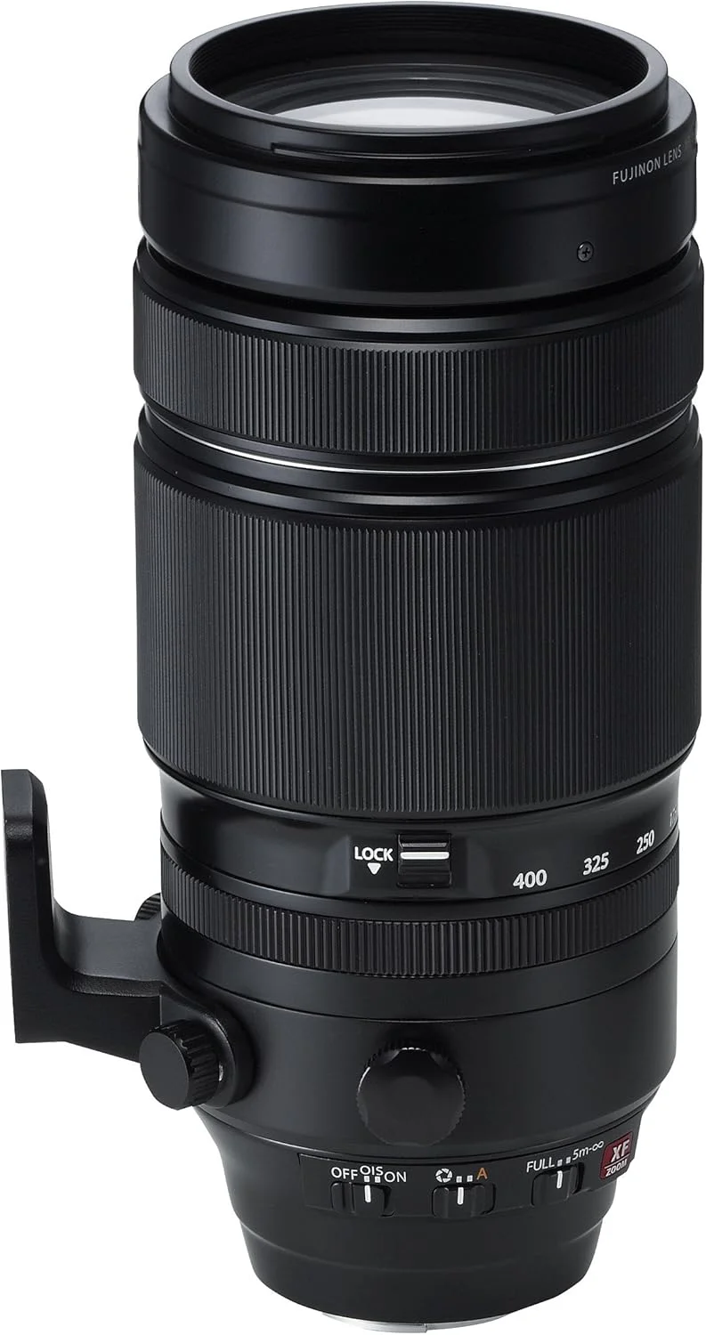 لنز فوجی فیلم XF 100-400 mm F4.5-5.6 R LM با تثبیت کننده تصویر اپتیکال و مقاوم در برابر شرایط آب و هوایی، مشکی