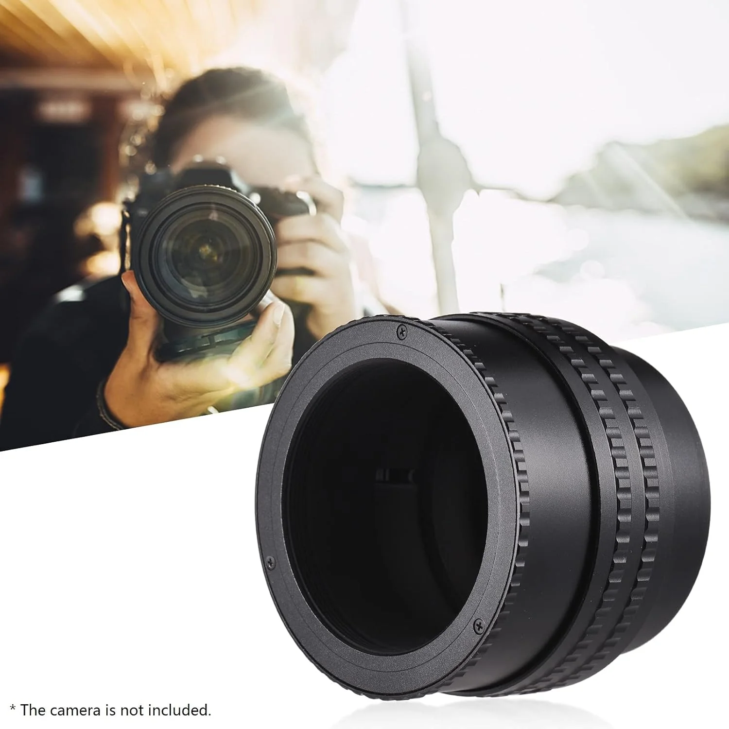 حلقه آداپتور M52 به M42 (17-31) 17mm-31mm، حلقه آداپتور لنز دوربین با مانت M52 به M42، لوله افزایش ماکرو حلزونی برای فوکوس لنز برای عکاسی ماکرو