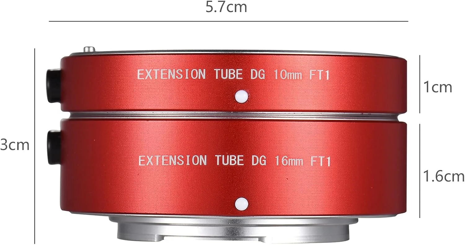 ست حلقه اکستنشن ماکرو Pepisky 10mm 16mm با فوکوس خودکار و دیافراگم قابل تنظیم، جایگزین برای دوربین های Olympus E-P1 E-P2 E-PL1 E-PL2 Pana G1 G2 G10 GF1 GF2 GF3 Micro Four Thds MFT M43 Mount