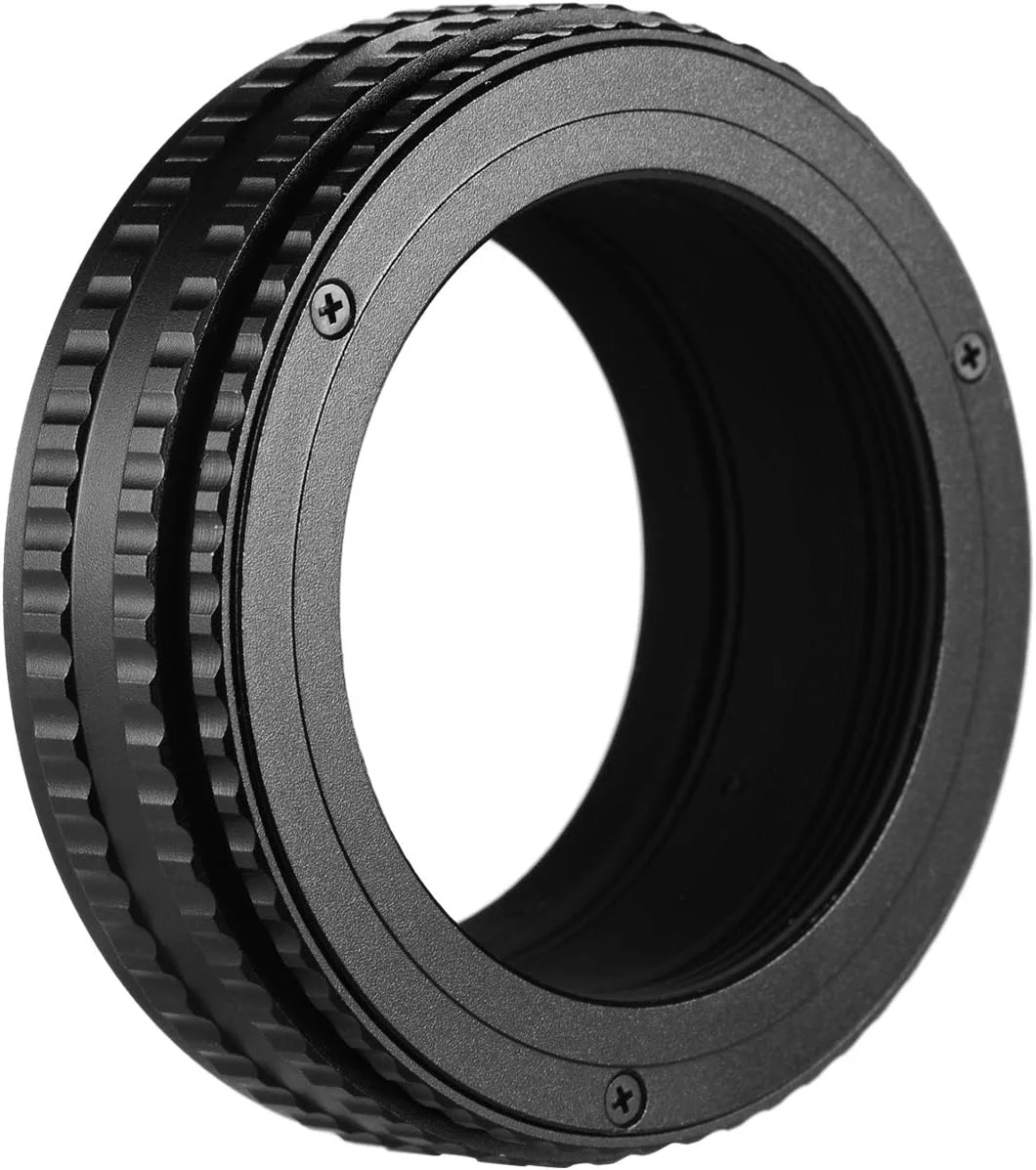 حلقه آداپتور حلزونی فوکوس لنز M42 به M42 مدل Pepisky با قابلیت افزایش طول ماکرو 17 تا 31 میلی‌متر