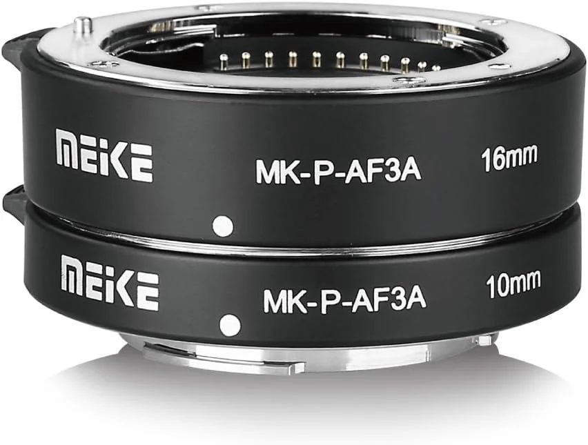 حلقه های افزایش فاصله MEIKE MK-P-AF3A مناسب دوربین های بدون آینه پاناسونیک/المپوس GF5 GF6 GM1 GM5 GX1 GX7 G3 E-P5 E-PM E-M1 E-M5 E-M10 E-PL5 E-PL6 E-PL7