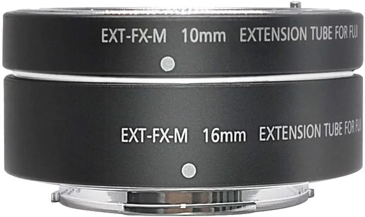 مجموعه لوله های افزایش طول ماکرو با فوکوس خودکار فلزی Mcoplus EXT-FX-M (10+16 میلی متر) برای فوجی X-Mount X-T2,X-T20,X-T3,X-T30, XT1,X-T100 X-H1 X-PRO2 X-A5 X-A3 X-A2 X-A10 X-E3 X-E2 X-E2S X-M1