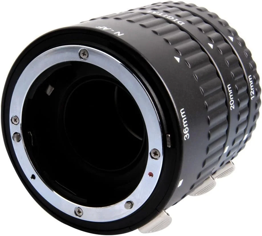 مجموعه لوله های افزایش فاصله ماکرو با فوکوس خودکار Mcoplus Extnp برای دوربین های نیکون AF AF-S DX FX SLR