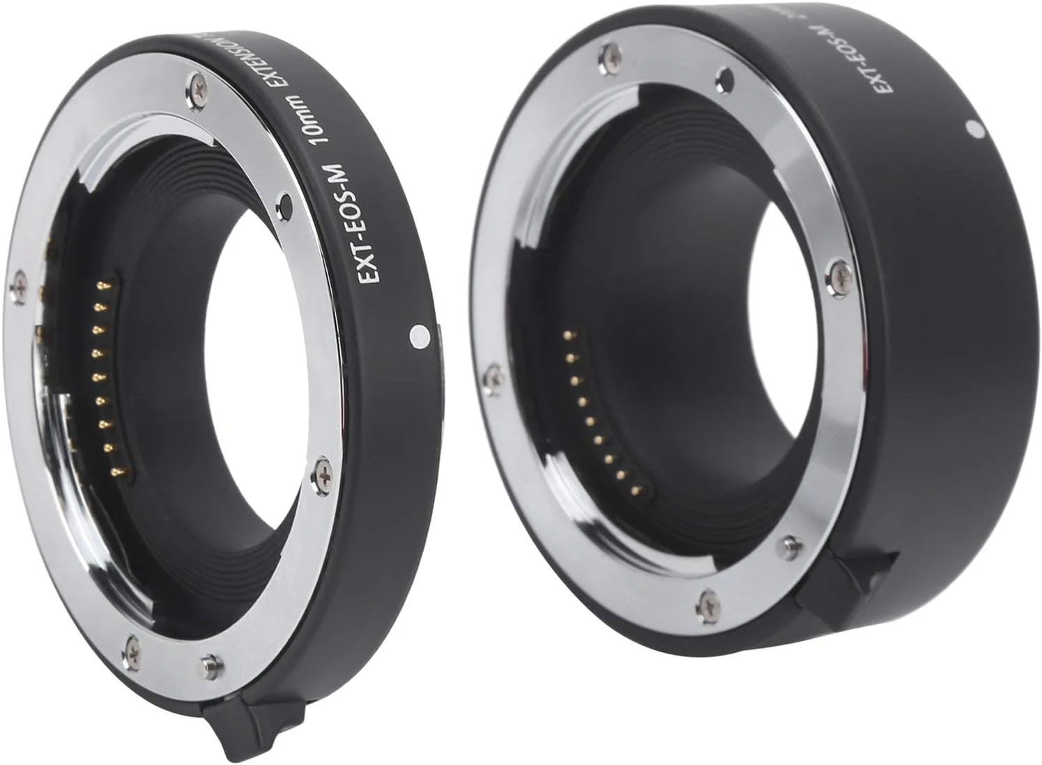 آداپتور لوله افزایش طول ماکرو با فوکوس خودکار 10 و 21 میلی‌متری - آلیاژ آلومینیوم - برای عکاسی ماکرو - برای دوربین با مانت Canon EOSM