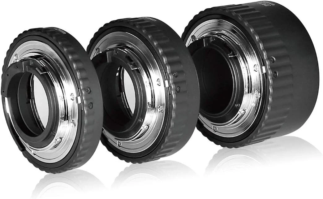 مبدل لوله توسعه ماکرو فلزی با فوکوس خودکار الکترونیکی MaiJin MEIKE MK-N-AF1-A برای دوربین های DSLR نیکون D80 D90 D300 D300S D800 D3100 D3200 D5000 D5100 D5200 D7000 D7100 و غیره