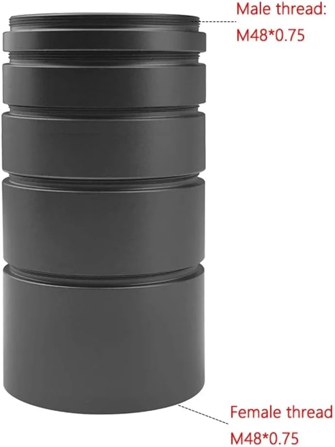 ست لوله های افزایش طول کانونی T2/M48x0.75، 5mm 10mm 15mm 20mm 30mm برای عکاسی تلسکوپ نجومی با حلقه T ست لوله های افزایش طول کانونی T2/M48x0.75، 5mm 10mm 15mm 20mm 30mm برای عکاسی تلسکوپ نجومی با حلقه T