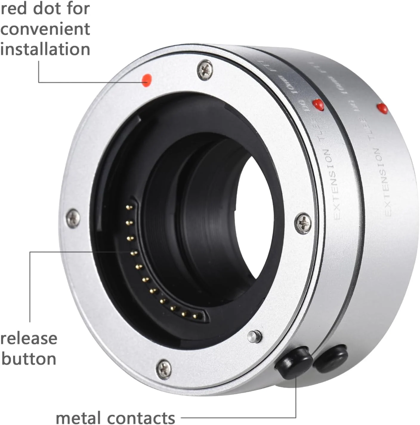ست حلقه اکستنشن ماکرو Labymos 10mm + 16mm با فوکوس خودکار و دیافراگم قابل تنظیم، جایگزین برای دوربین های Olympus E-P1 E-P2 E-PL1 E-PL2 G1 G2 G10 GF1 GF2 GF3 Micro Four Thirds MFT M4/3 Mount