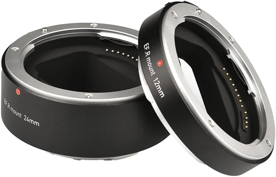 لوله های افزایش طول اتوماتیک Labymos 12mm + 24mm با مانت R، ست لوله های ماکرو سبک وزن سازگار با لنزهای دارای مانت RF و دوربین های R5/R6/R7/R10