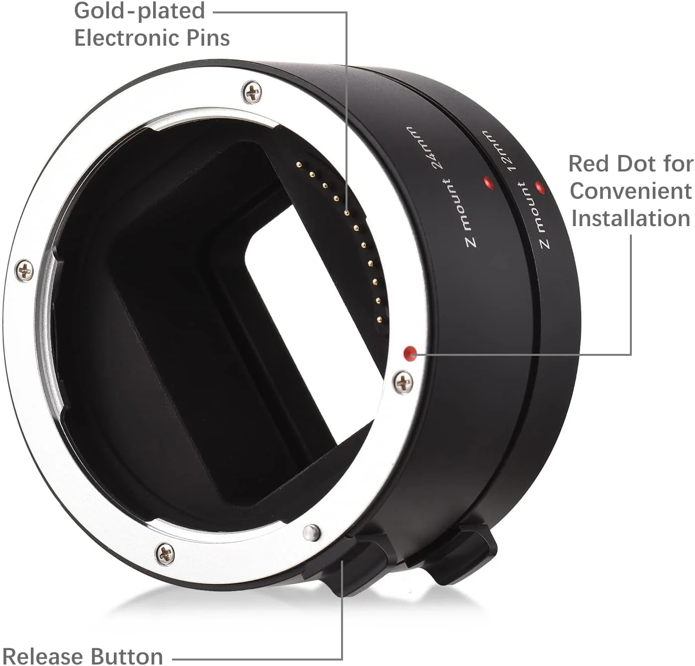 لوله های افزایش طول اتوماتیک فوکوس خودکار Labymos 12mm + 24mm با مانت Z، مناسب برای عکاسی ماکرو، سازگار با دوربین های بدون آینه Nikon Z50 Z5 Z6 Z6II Z7 Z7II