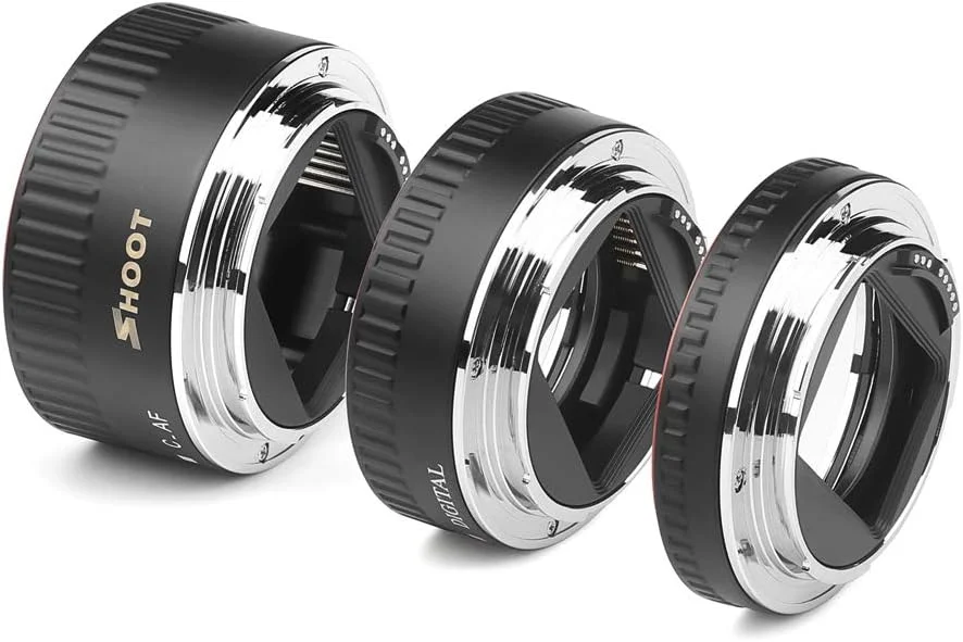 مجموعه حلقه آداپتور لوله افزایش طول ماکرو با فوکوس خودکار Irovami XT-364 13mm 21mm 31mm جایگزین برای لنزهای Canon EF/EF-S جایگزین برای Canon EOS