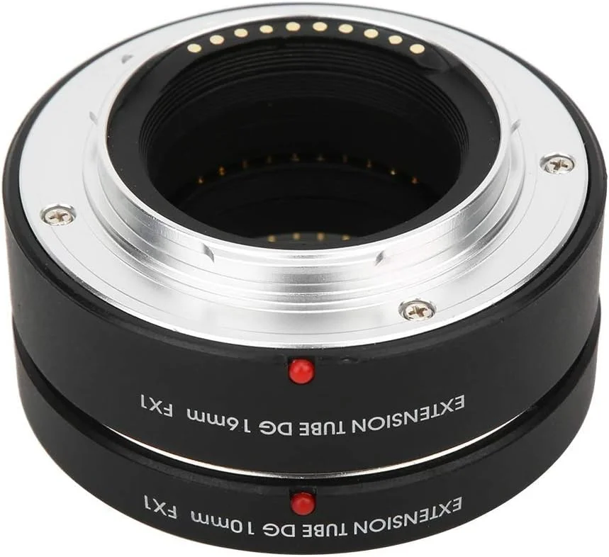 آداپتور لنز ماکرو، حلقه آداپتور لوله توسعه ماکرو با فوکوس خودکار FX1 10mm+16mm برای دوربین های فوجی فیلم FX Mount