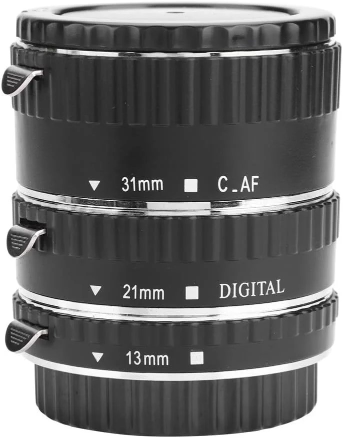 حلقه آداپتور لنز، مجموعه لوله افزایش دهنده ماکرو برای مانت دوربین های DSLR کانن