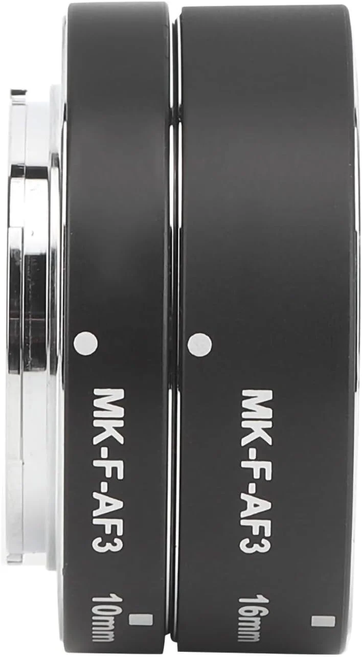 حلقه لنز ماکرو، لوله افزایش ماکرو دوربین بدون آینه با فوکوس اتوماتیک و بافت مات برای فوجی