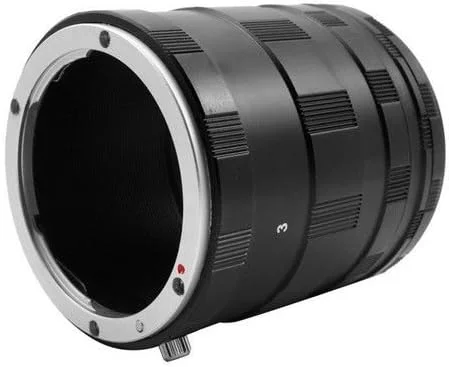 حلقه های اکستنشن ماکرو FocusFoto برای لنز دوربین های DSLR نیکون با مانت F مدل های D7500 D7200 D7100 D7000 D90 D810 D800 D800E D750 D700 D600 D3200 D5100 D5200 D5300 D5500 D5600 D4 D3 برای عکاسی از نمای نزدیک