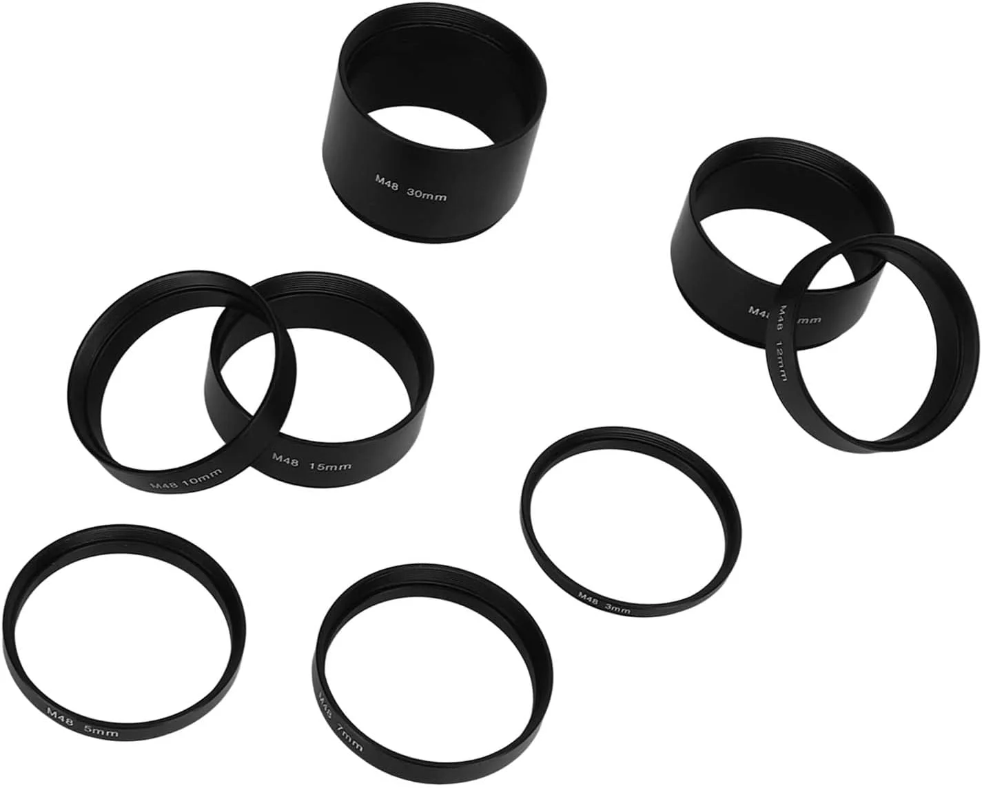 کیت لوله افزایش طول M48X0.75، کیت لوله افزایش طول نجومی حذف نور اضافی برای تلسکوپ