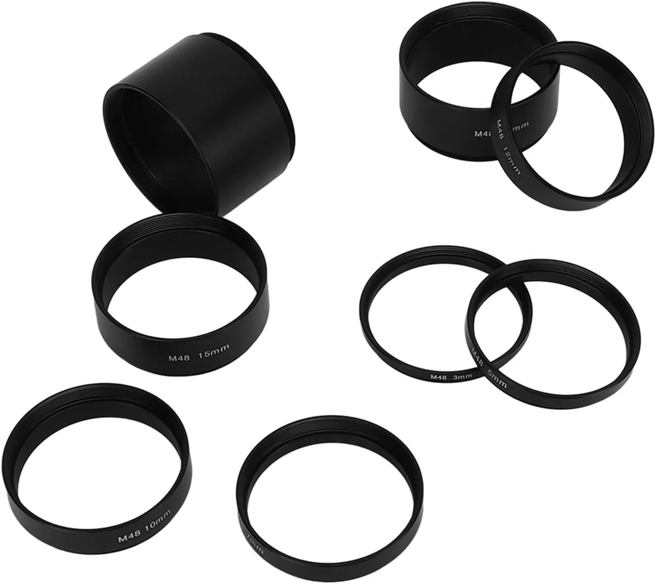 کیت لوله افزایش طول، حلقه افزایش دهنده سبک وزن و جمع و جور M48X0.75 برای عکاسی نجومی