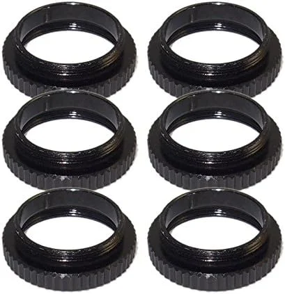 اور تک 6 عدد حلقه آداپتور لنز دوربین مداربسته 5 میلی متری C-CS، لوله افزایش دهنده لنز مانت CS به C