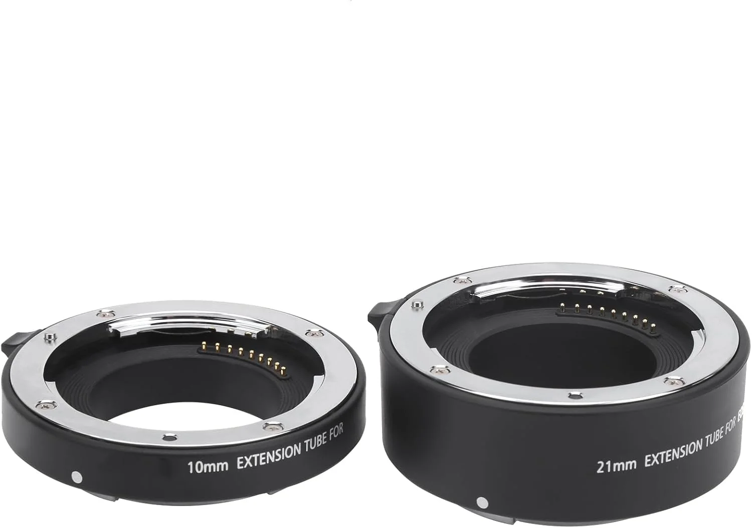 مجموعه لوله افزایش طول ماکرو 10 میلی‌متری + 21 میلی‌متری، آداپتور لنز فوکوس خودکار آلیاژ آلومینیوم برای دوربین‌های مانت ‑M