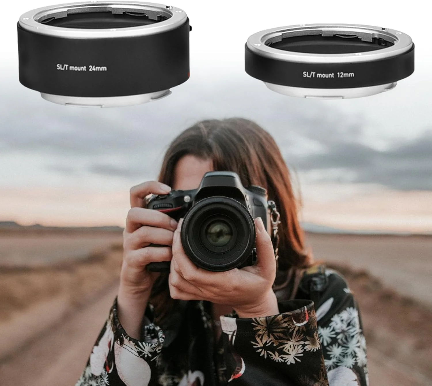 آداپتور لوله افزایش طول با فوکوس خودکار الکترونیکی 12 و 24 میلی‌متری برای دوربین‌های Typ 601 TL2 SL2 SL2-S S1R S1H