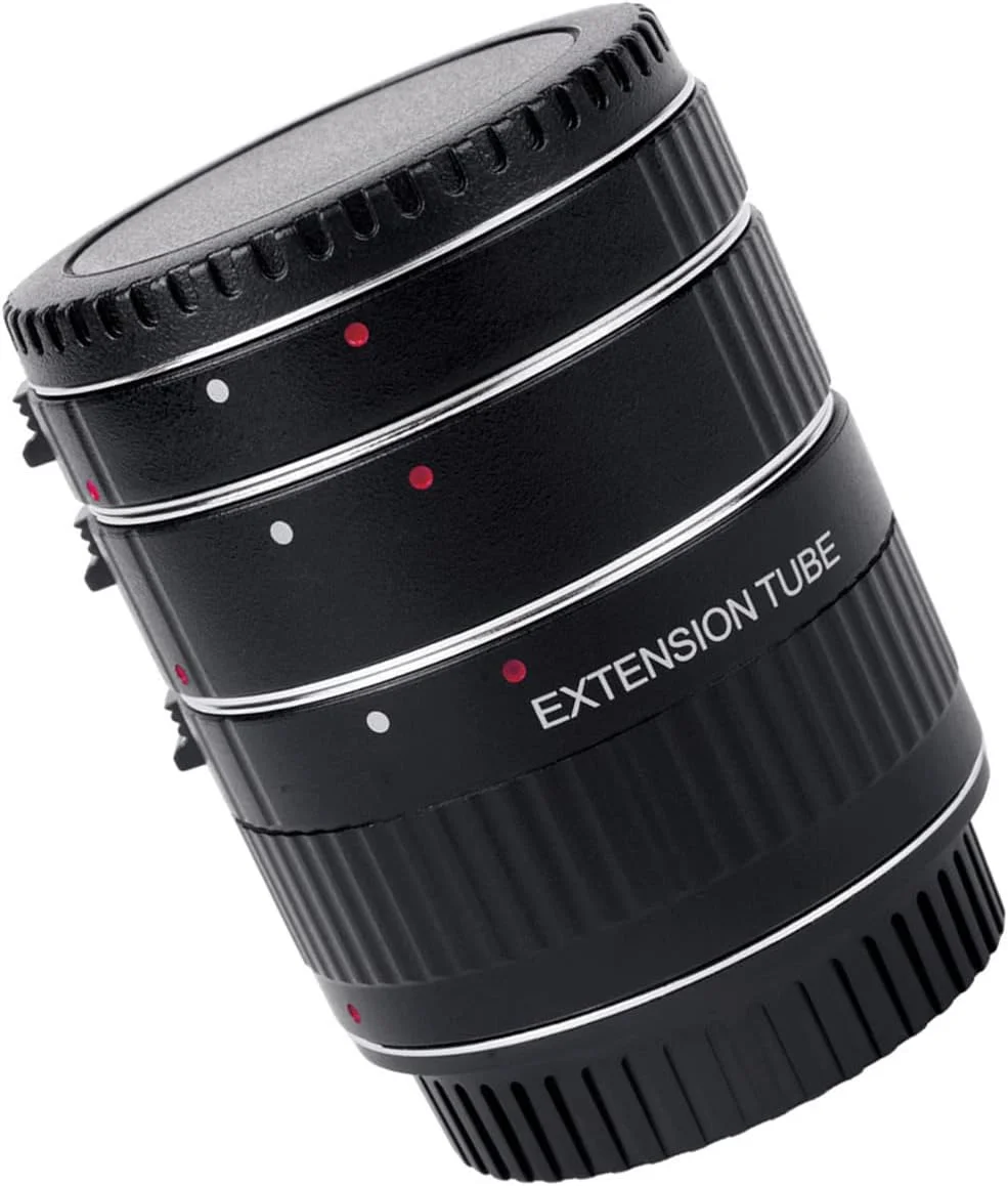 لوله افزایش طول ماکرو Domary، حلقه لوله افزایش طول AF TTL با فوکوس خودکار 12 میلی‌متر 20 میلی‌متر 36 میلی‌متر با پایه فلزی و درپوش برای لنزهای 35 میلی‌متری C-anon EF EF-S دوربین DSLR