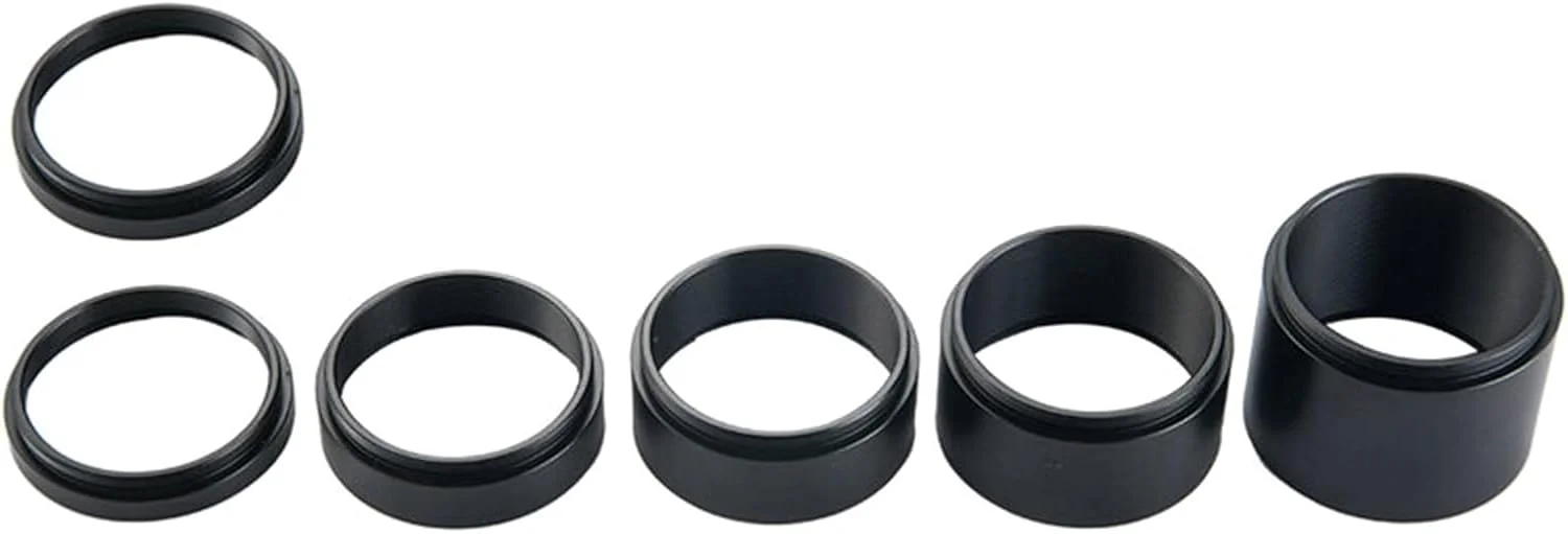 لوله های افزایش طول قابل تنظیم M42x0.75 دو طرفه برای دوربین ها، فاصله کانونی 3mm 5mm 10mm 15mm 20mm 30mm