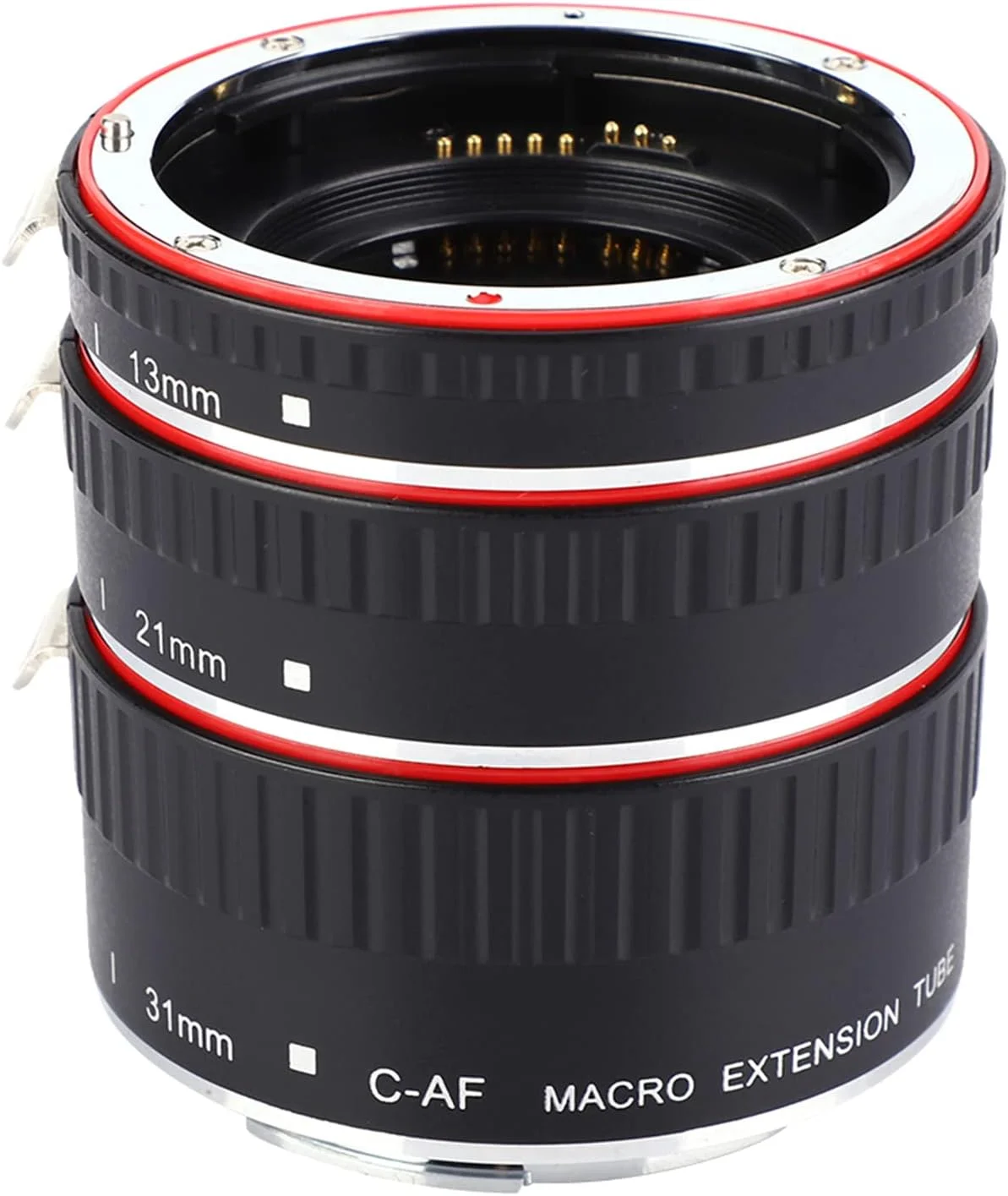 مجموعه لوله های افزایش طول ماکرو با فوکوس خودکار برای لنزهای Canon EF/EF-S، 13mm، 21mm، 31mm، حلقه مجموعه لوله افزایش طول ماکرو با فوکوس خودکار و پایه فلزی