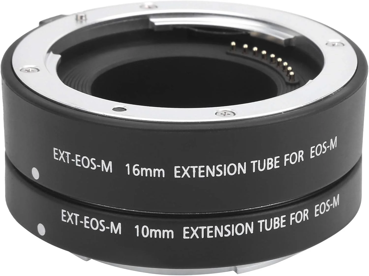 حلقه آداپتور لوله اکستنشن ماکرو فلزی با فوکوس خودکار 10 و 16 میلی‌متری، برای دوربین‌های Canon EOS EFM Mount