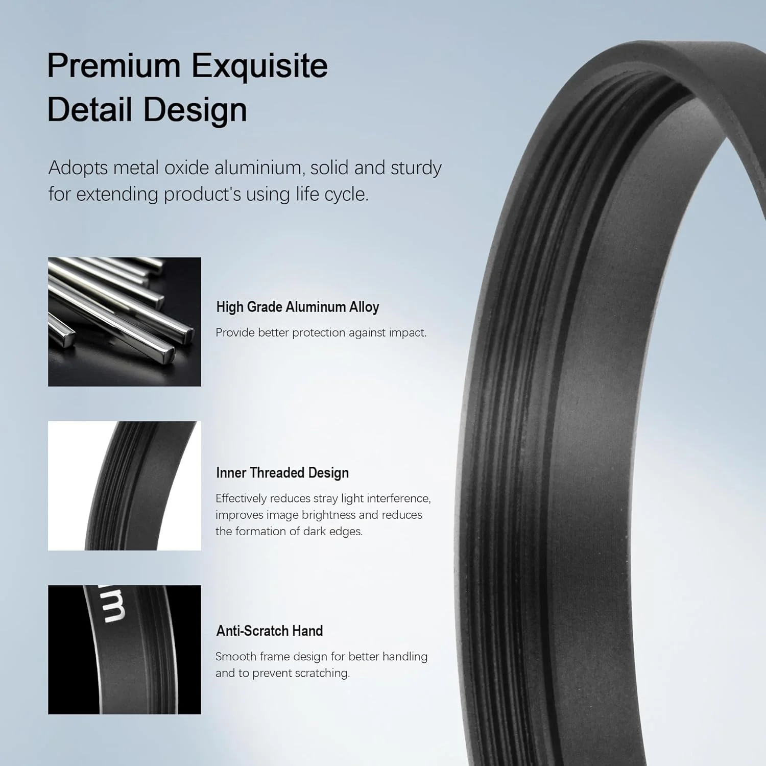 مجموعه لوله افزایش طول ۲ اینچی/M48 نجومی Astromania برای دوربین ها و چشمی ها - طول ۵ میلی متر، ۱۰ میلی متر، ۲۰ میلی متر، ۳۰ میلی متر - M48x0.75 در هر دو طرف