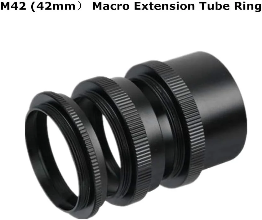 حلقه ماکرو اکستنشن تیوب M42، سازگار با دوربین های SLR فیلم و دیجیتال با مانت 42 میلی متری، حلقه تیوب اکستنشن ماکرو 42 میلی متری