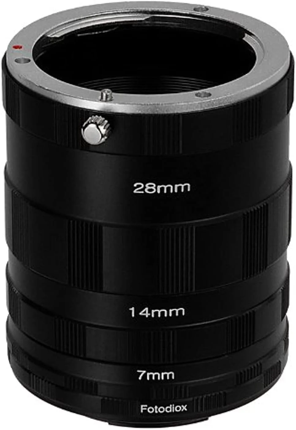 مجموعه لوله های افزایش فاصله ماکرو Fotodiox سازگار با دوربین های فوجی فیلم X-Mount برای عکاسی ماکرو فوق العاده