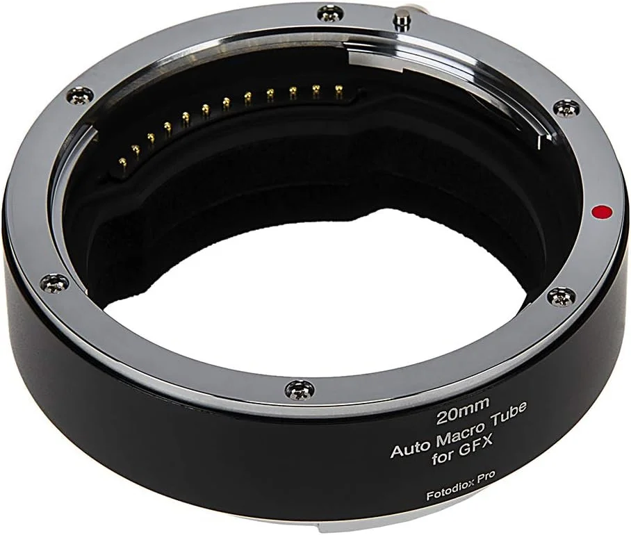 لوله افزایش طول ماکرو اتوماتیک Fotodiox Pro، مقطع 20 میلی‌متری سازگار با دوربین‌های Fujifilm GFX با مانت G برای عکاسی کلوزآپ فوق‌العاده