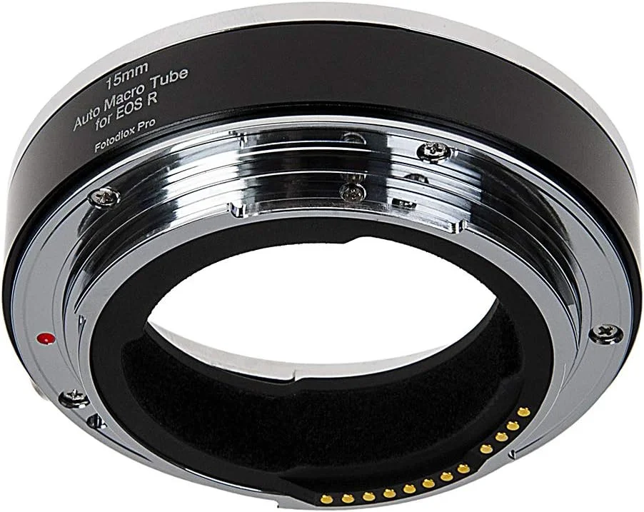 لوله افزایش طول ماکرو اتوماتیک Fotodiox Pro، قسمت 15 میلی‌متری سازگار با دوربین‌های MILC با مانت Canon RF (EF-R) برای عکاسی کلوزآپ شدید