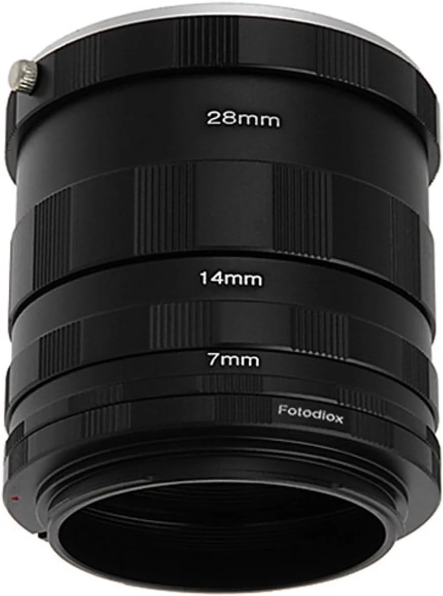 ست لوله های افزایش فاصله کانونی ماکرو Fotodiox Canon EOS برای نمای بسیار نزدیک