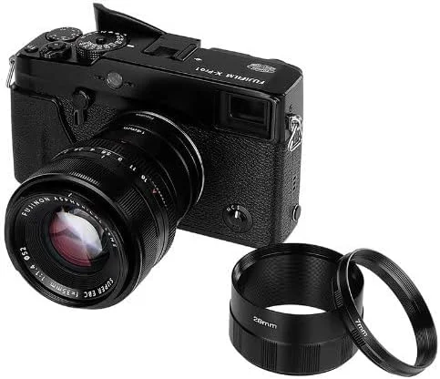 مجموعه لوله های افزایش فاصله ماکرو Fotodiox سازگار با دوربین های فوجی فیلم X-Mount برای عکاسی ماکرو فوق العاده