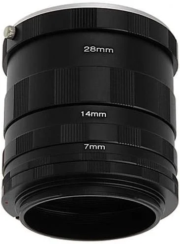 مجموعه لوله های افزایش طول ماکرو Fotodiox سازگار با دوربین های Sony A-Mount (Minolta AF) برای عکاسی ماکرو فوق العاده
