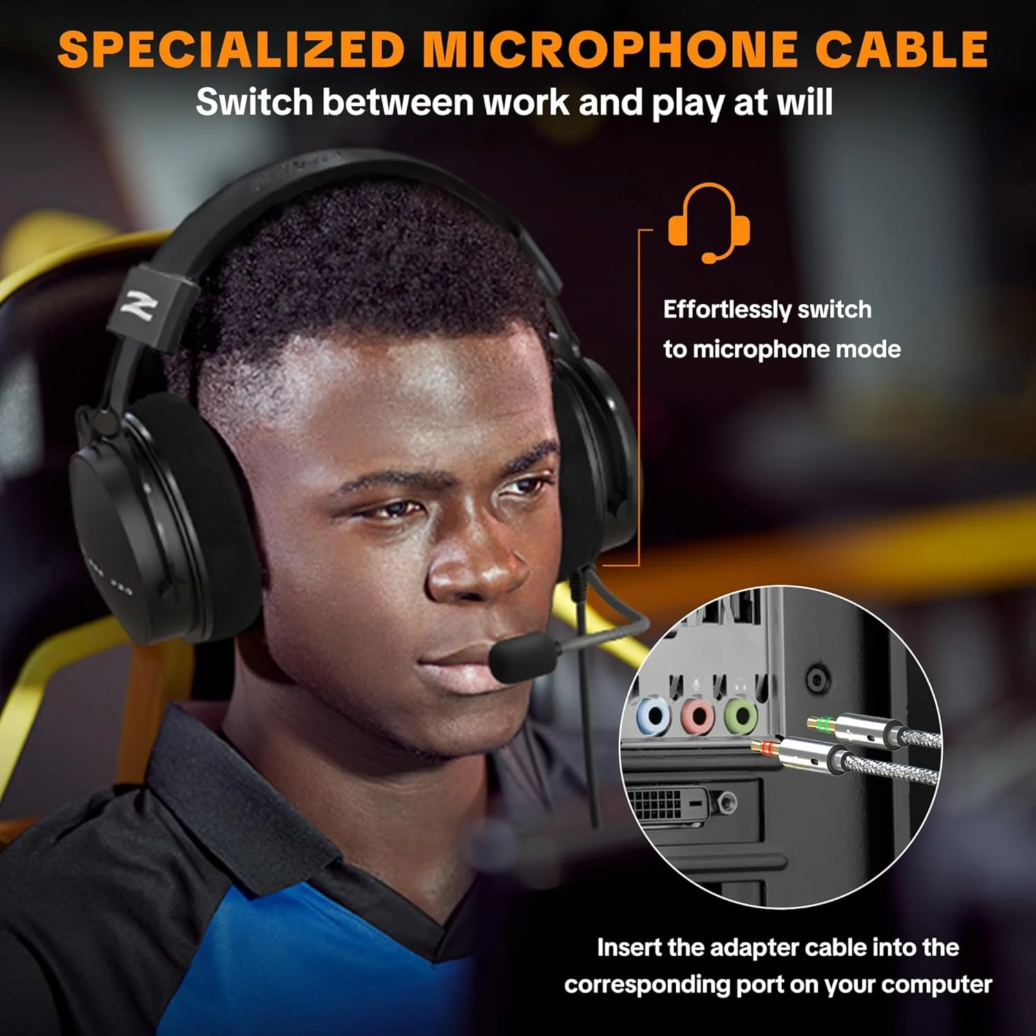 هدفون مانیتورینگ استودیویی W550X، هدفون حرفه ای سیم دار روگوشی با درایورهای 50 میلی متری، هدفون پشت بسته برای ضبط، میکس، دی جی و مسترینگ، عایق صدا، مشکی