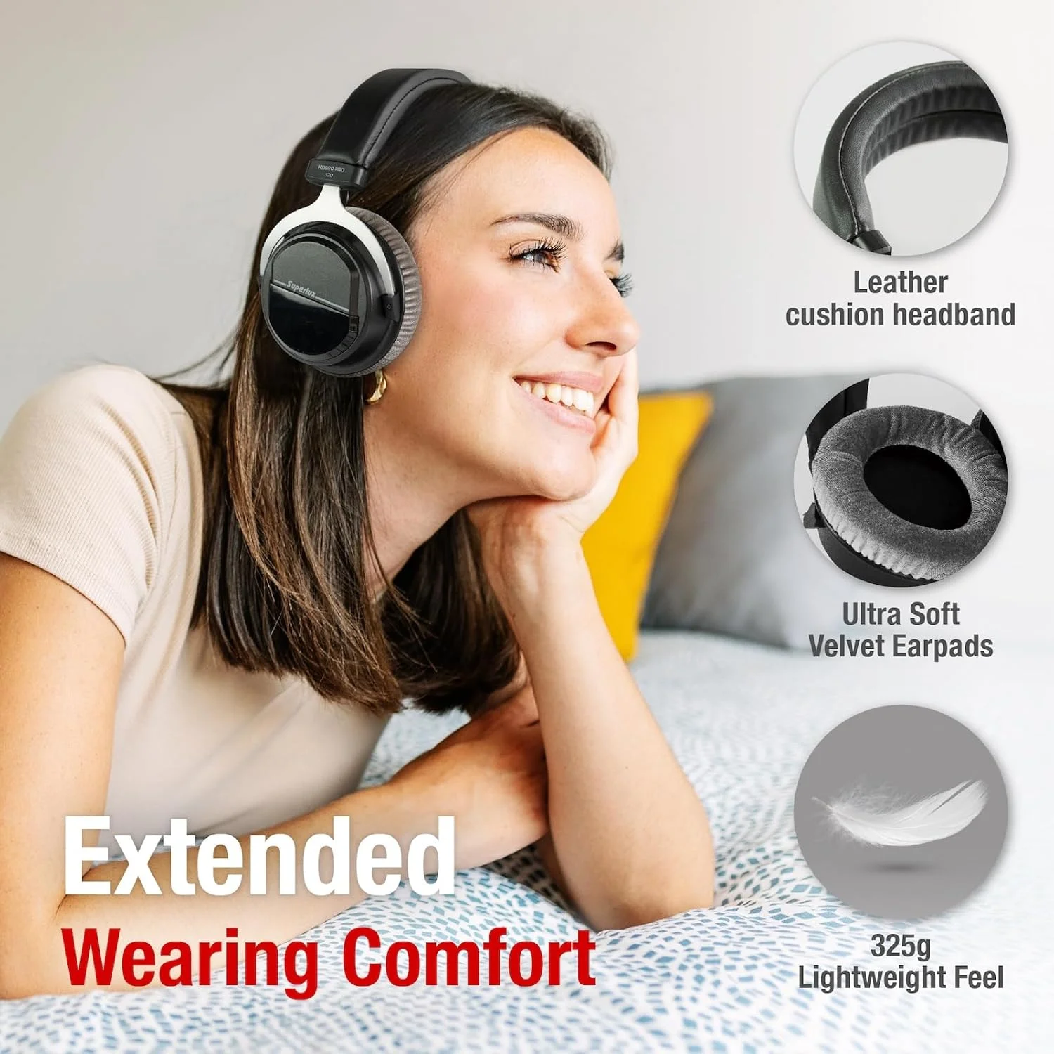 هدفون پشت بسته استودیویی حرفه ای Superlux HD660 Pro هدفون پشت بسته استودیویی حرفه ای Superlux HD660 Pro