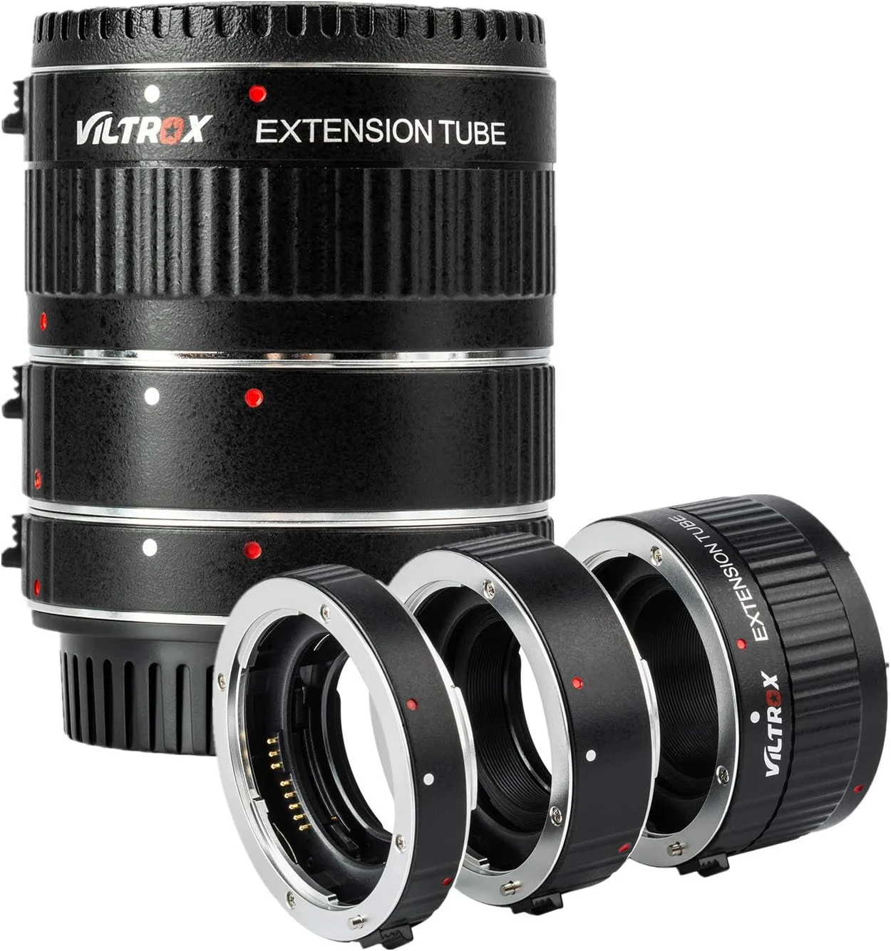 حلقه آداپتور لوله افزایش طول لنز ماکرو با فوکوس خودکار VILTROX DG-C برای لنزهای Canon EF/EF-S برای دوربین های DSLR مدل 7D 6D Mark II 5D Mark IV 60D 70D 80D 77D 750D 800D 760D 1500D 4000D 2000D