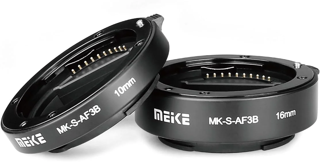 مجموعه دو عددی حلقه های افزایش فاصله دوربین Meike MK-S-AF3B برای دوربین های بدون آینه دیجیتال Sony E - مشکی مجموعه دو عددی حلقه های افزایش فاصله دوربین Meike MK-S-AF3B برای دوربین های بدون آینه دیجیتال Sony E - مشکی
