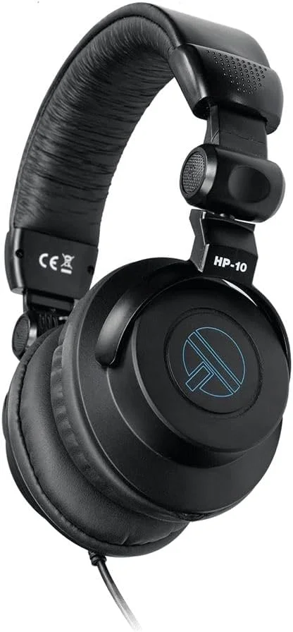 هدفون های 50 میلی متری بسته QUIK LOK - HP-10 32 اهم با آداپتور جک 6.3 میلی متری ایده آل برای ضبط خانگی، نظارت و گوش دادن طولانی