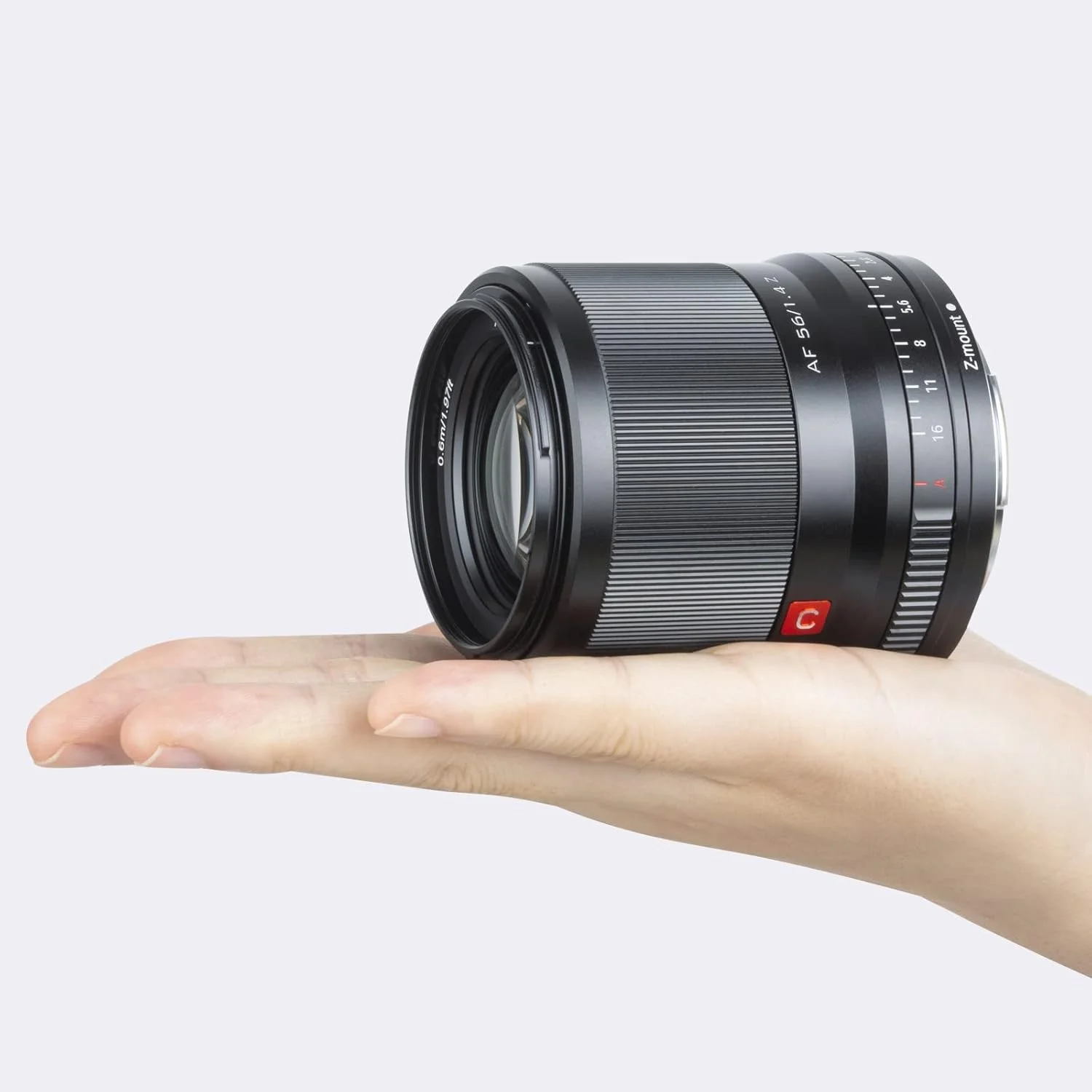 لنز 56mm f/1.4 با دیافراگم بزرگ و فوکوس خودکار VILTROX APS-C برای دوربین های نیکون با مانت Z مدل های Z5 Z50 Z6 Z6II Z7 ZII به همراه فیلتر لنز