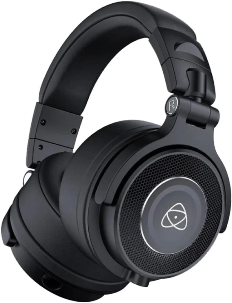هدفون استودیویی حرفه ای Atomos Studio Sonic برای تولید ویدیو و صدا - صدای دقیق، ساختار بسته، ایده آل برای نظارت، ویرایش و ضبط میدانی
