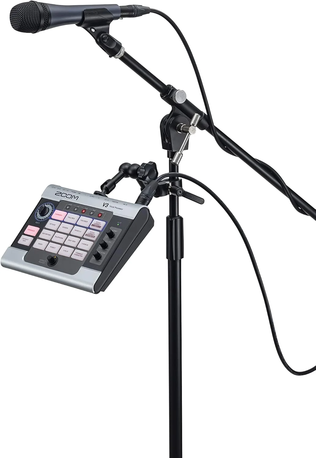 پردازشگر افکت های صوتی Zoom V3 با کمپرسور، ریورب، دیلی و بهبود دهنده