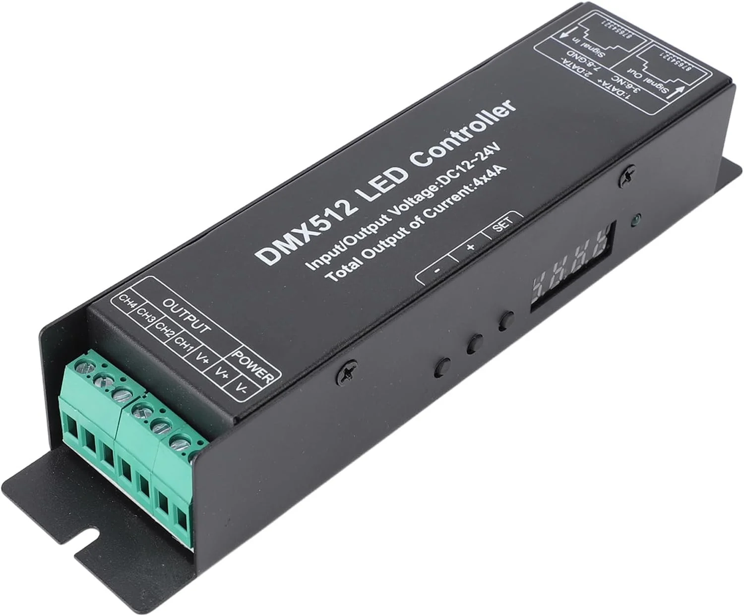 رمزگشای نورپردازی استیج Zerodis، جلوه های نورپردازی قابل تنظیم، 4 کانال برای مبتدیان استیج