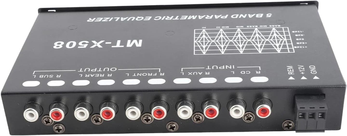 اکولایزر 5 باندی خودرو، سازگاری پیشرفته، نصب آسان، کیفیت صدای فراگیر، تنظیمات دقیق صدا، خروجی قابل تنظیم با CarAudioorTheater، همه کاره