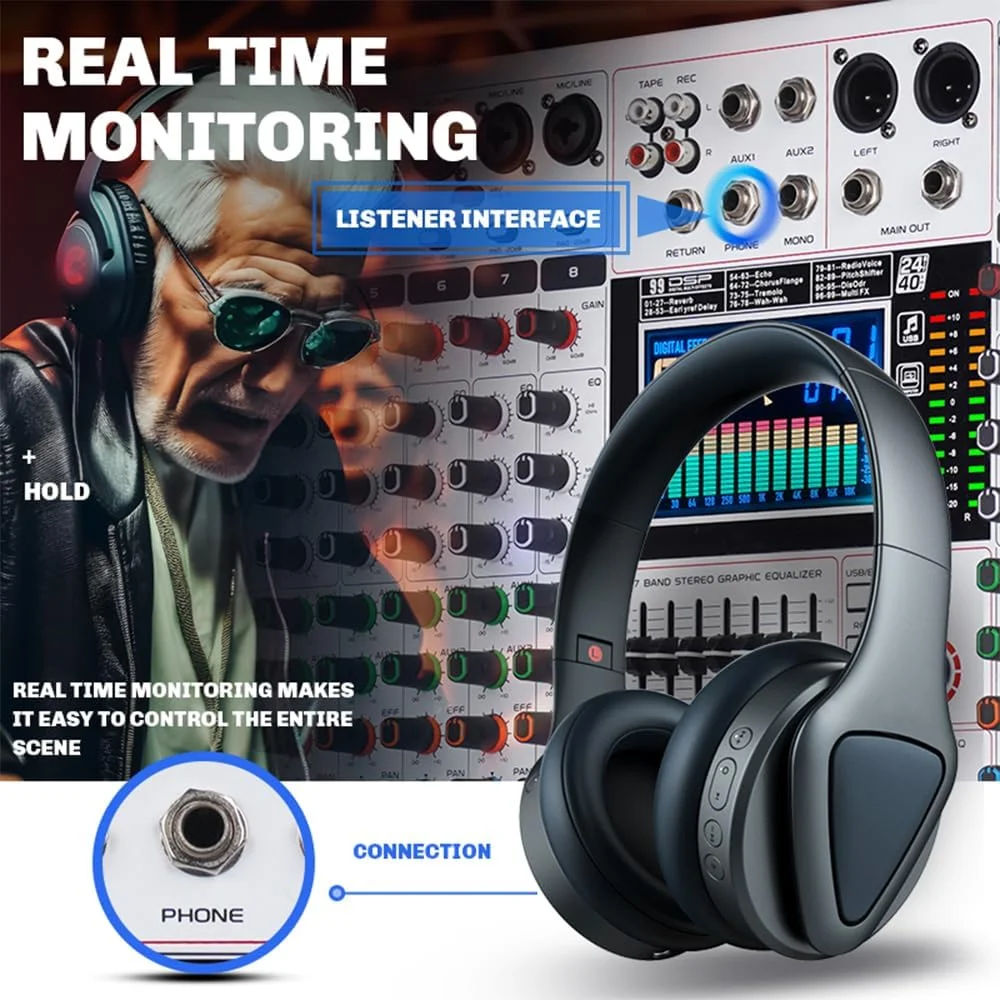 میکسر حرفه ای 8 کانال GF8PRO - با اکولایزر 7 مرحله ای، 99 افکت ریورب، صفحه نمایش رنگی LCD، عملکرد بی صدا مستقل برای اجرای صحنه و کارائوکه میکسر حرفه ای 8 کانال GF8PRO - با اکولایزر 7 مرحله ای، 99 افکت ریورب، صفحه نمایش رنگی LCD، عملکرد بی صدا مستقل برای اجرای صحنه و کارائوکه