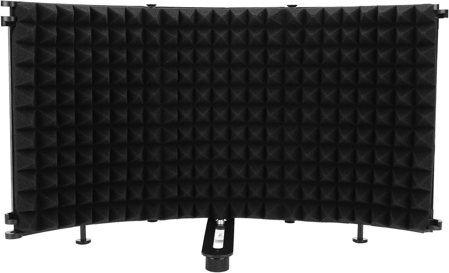 محافظ جاذب صدا، میکروفون فیلتر صدا 3 لایه، صفحه روکش ضد باد تاشو برای پخش زنده